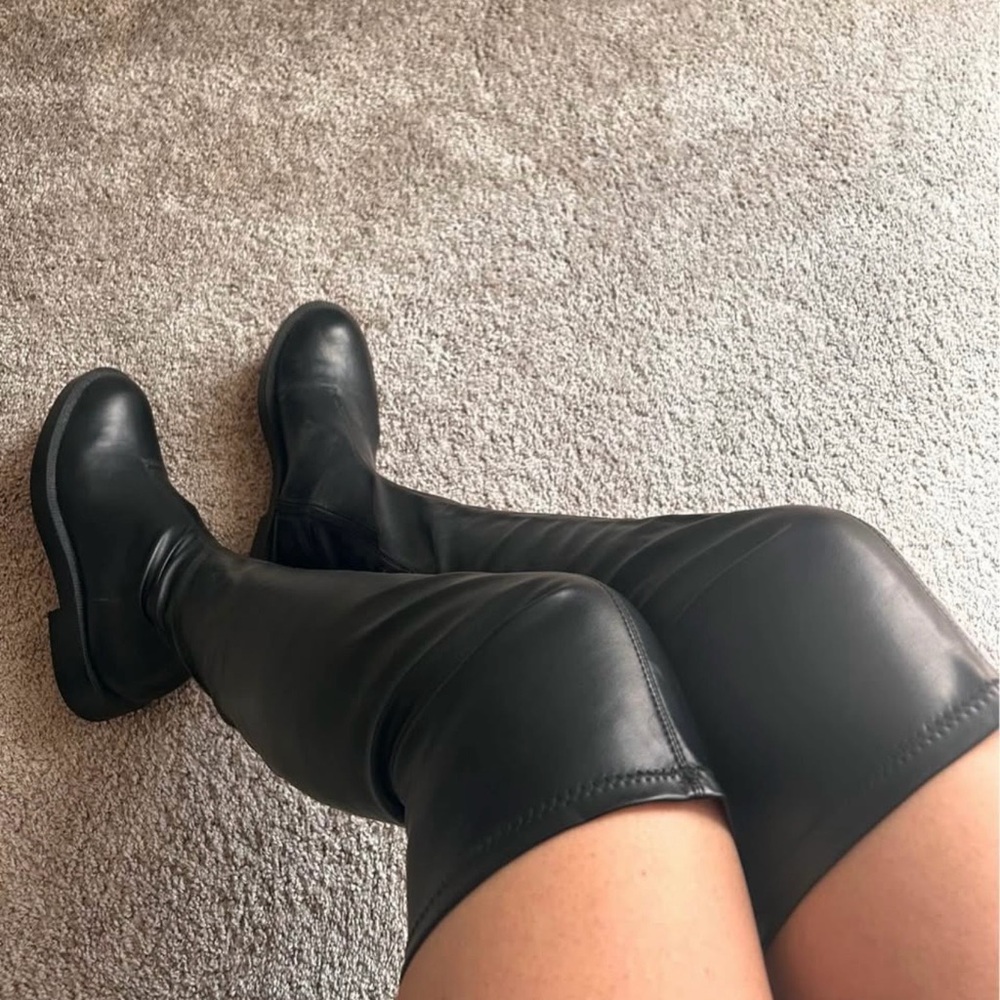 Black Zara Knee-High Women's Boots